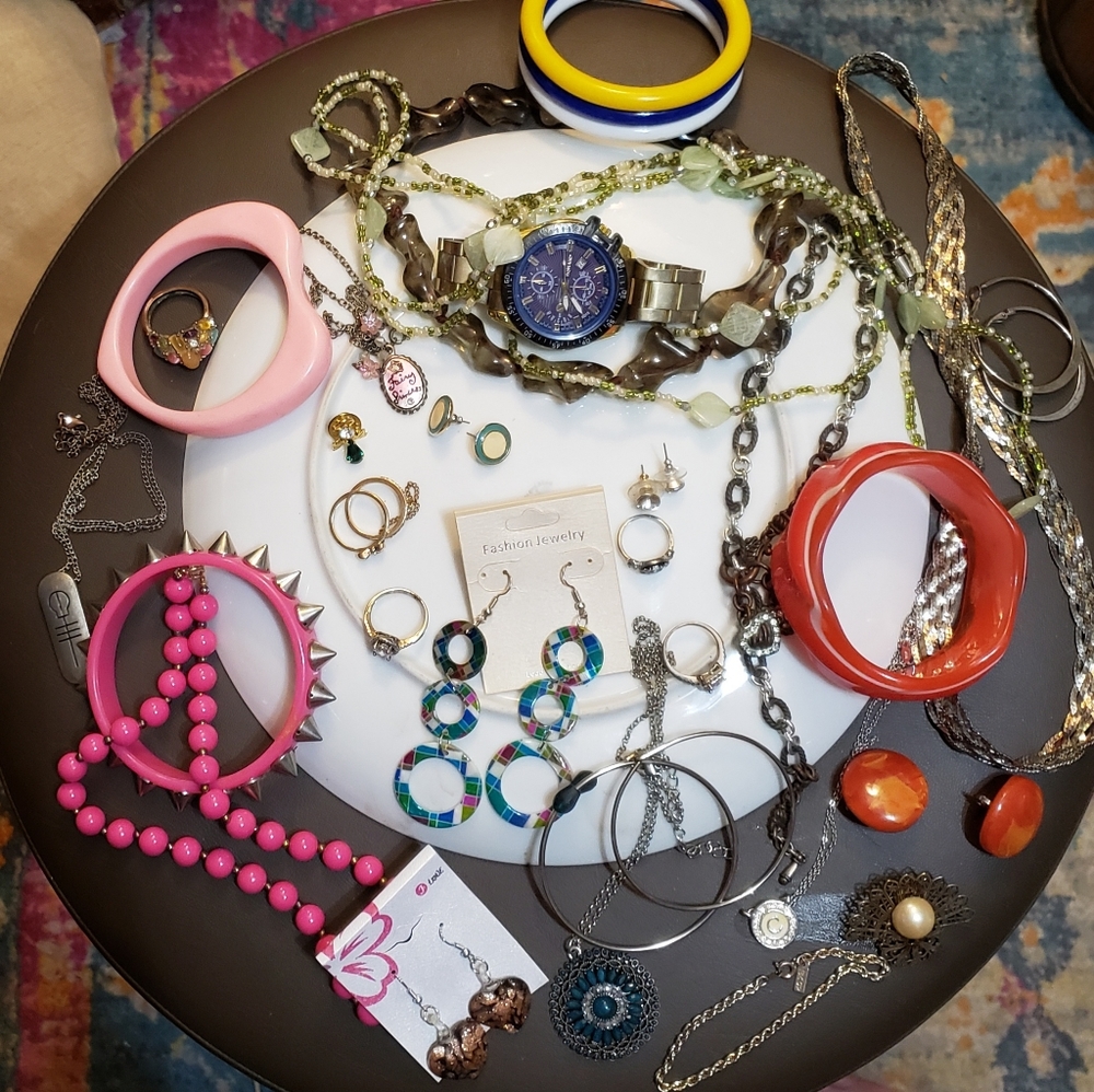 Estate Jewelry Lot Rings Bracelets
